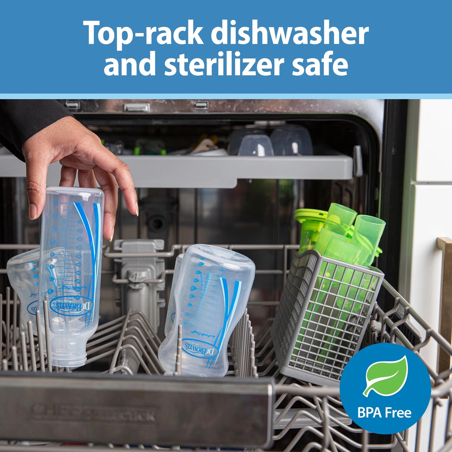 Anti-Colic Options+ Narrow Baby Bottle, Pink Floral, 8Oz, 0M+, 4 Pack