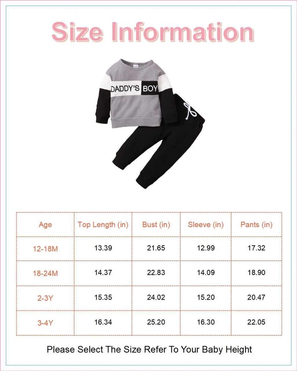 12 Months Baby Boys Outfit 18 Months Boys 2PCS Fall Winter Clothing Set Letter Print round Neck Toddler Boys Long Sleeve Top Pants Set Gray