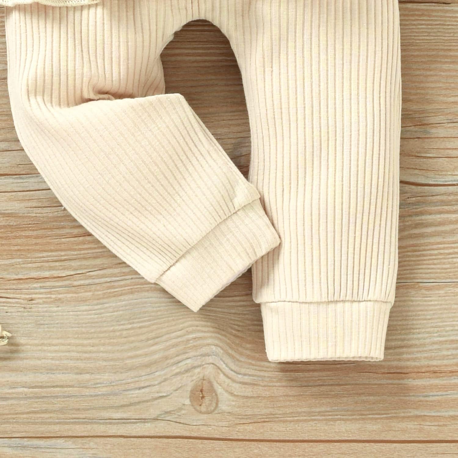 Preemie Newborn Infant Baby Girls Clothes Ribbed Bodysuit Pants Set Fall Winter Outfits