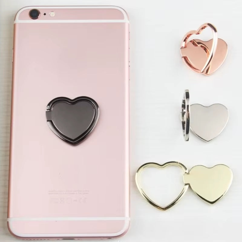 Heart Pattern Mobile Phone Finger Ring Holder Phone Accessories