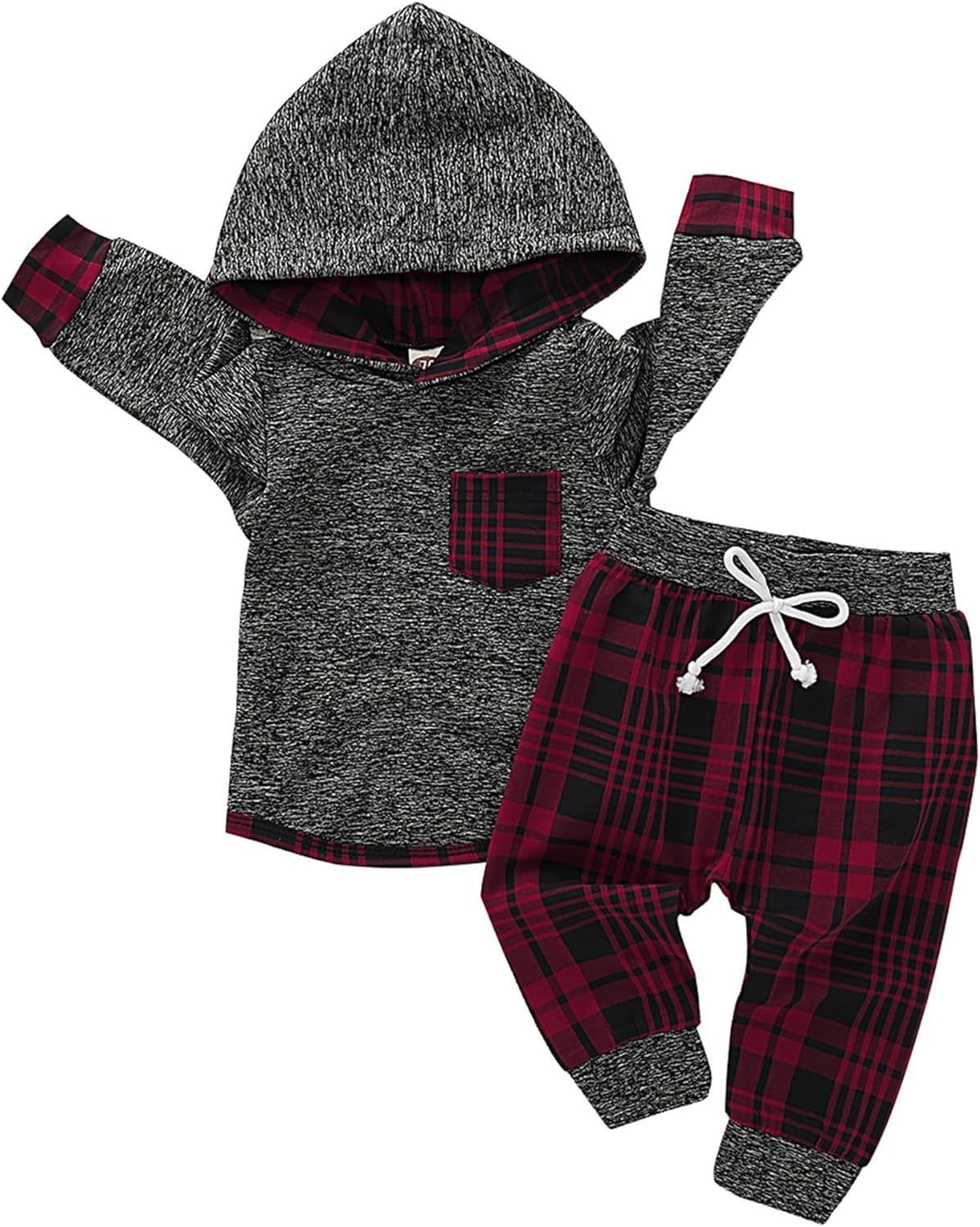 Toddler Baby Boy Clothes Infant Newborn Boy Outfit Long Sleeve Hoodie Sweatshirt Pants Fall Winter Clothes Set