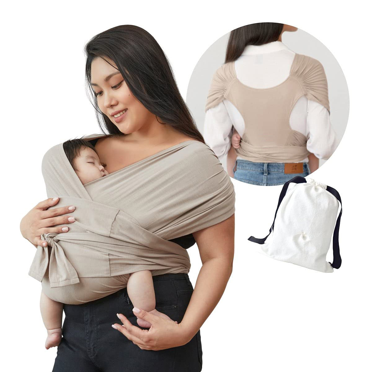 Summer Cotton Cross Simple Baby Carrier