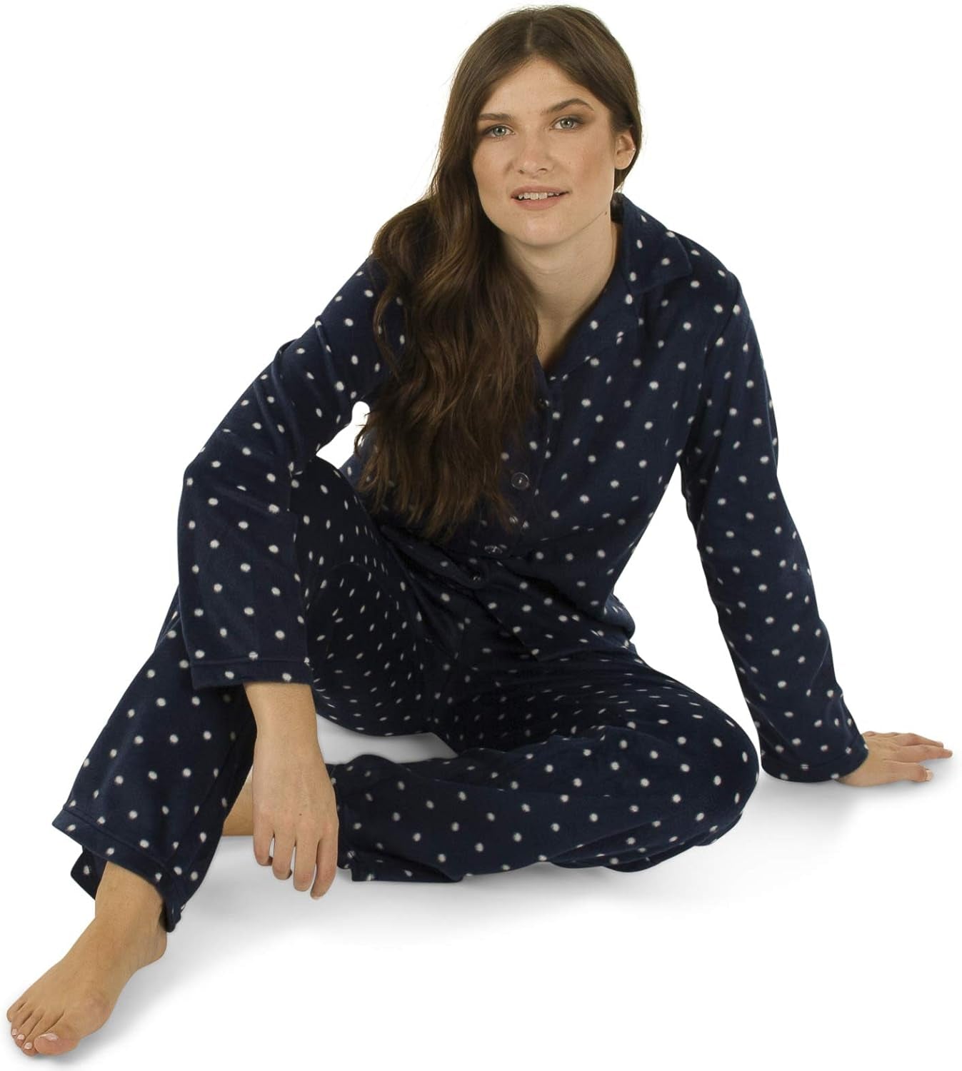 Women'S Warm and Cozy Plush Fleece Winter Pajama Set Teen and Girls