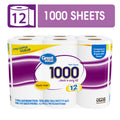 1000 Sheets per Roll Toilet Paper, 12 Rolls, Compare to Scott® 1000 Sheets Bath Tissue
