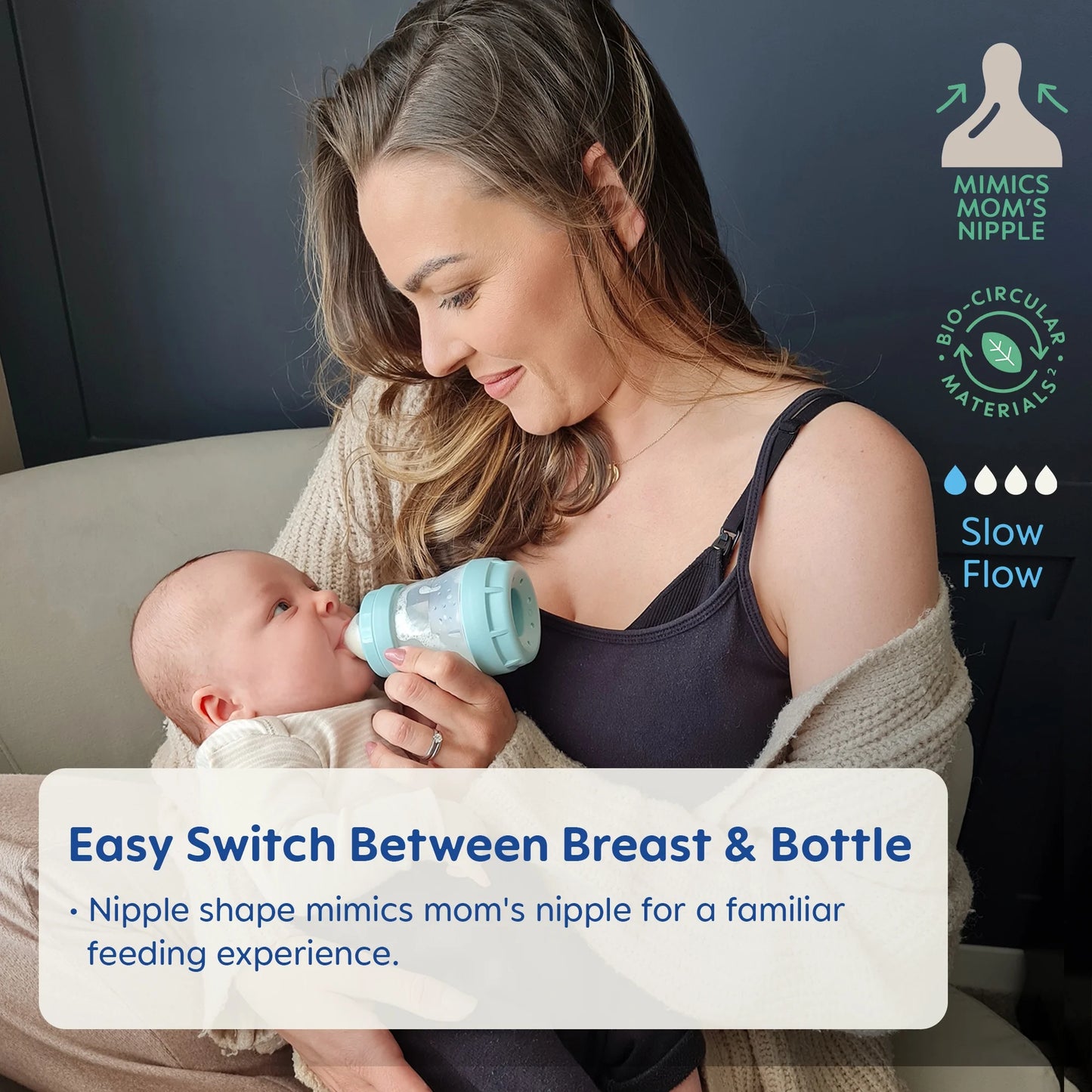 Easy Start Anti-Colic Bottle 5 Oz, 1 Pack- Linen