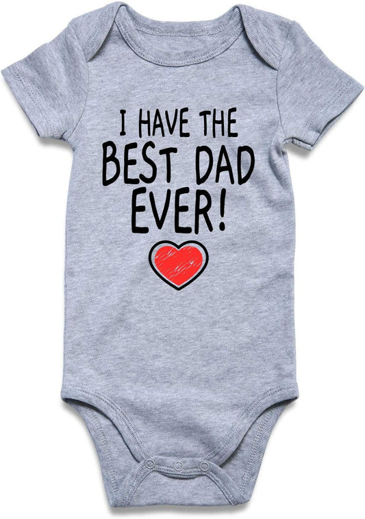 I Have the Best Daddy Ever Clothes 9-12 Months for Baby Boys Girls Featival Bodysuits Cotton Aunt Romper Outfits Palysuits Soft Skin-Friendly Jumpsuits Baby Stuff