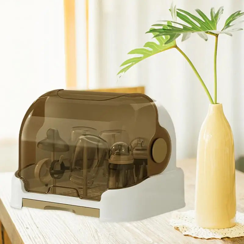 Babies Bottle Countertop Drying Rack Bottle Drying Rack with Removable Drip Tray Durable Countertop Rack for Toddler Bottles And