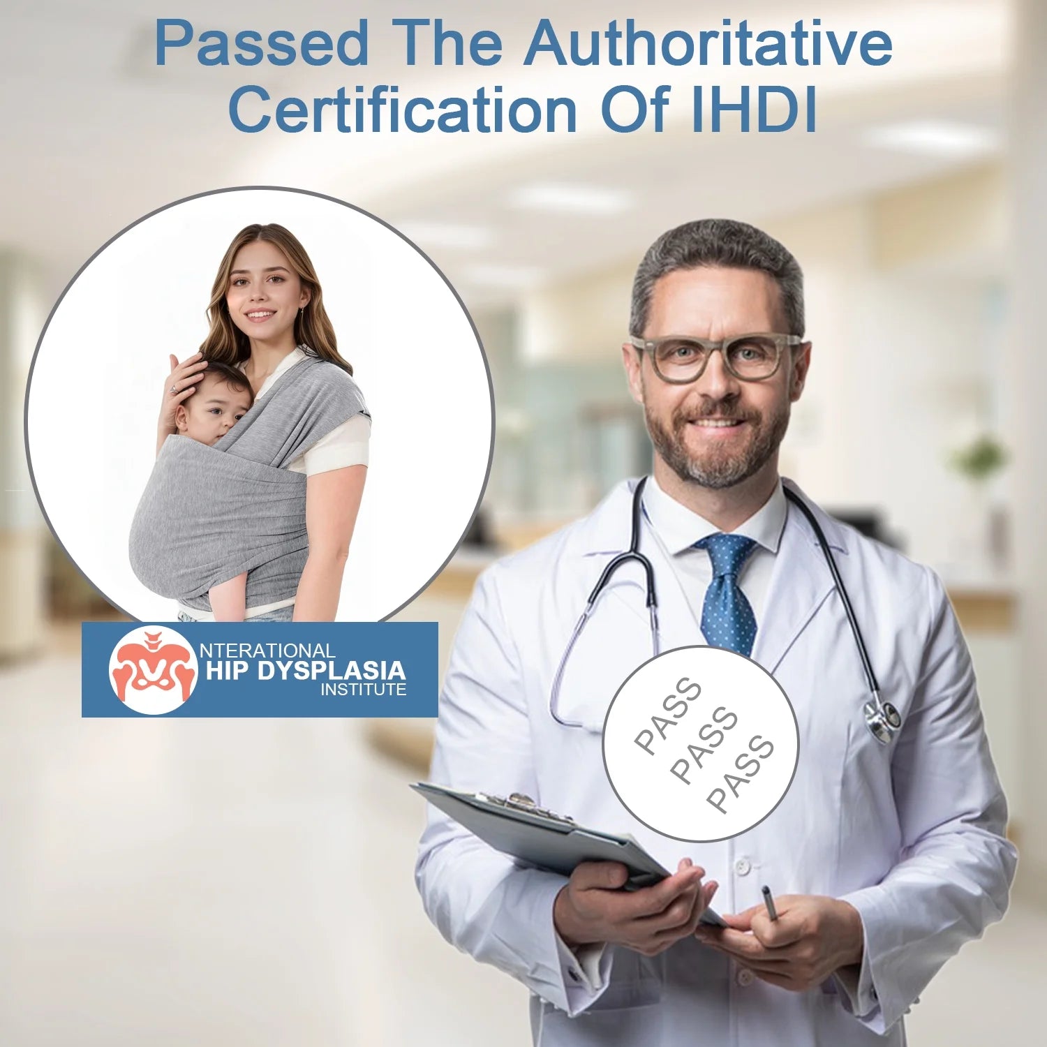 Baby Wrap Carrier,Original Breathable Baby Carrier Wrap Sling Lightweight Hands Free Newborn Wrap Swaddle Holder Adjustable Baby Slings Carrier for Newborn to Infant Toddler Essentials 7 to 35 Lbs