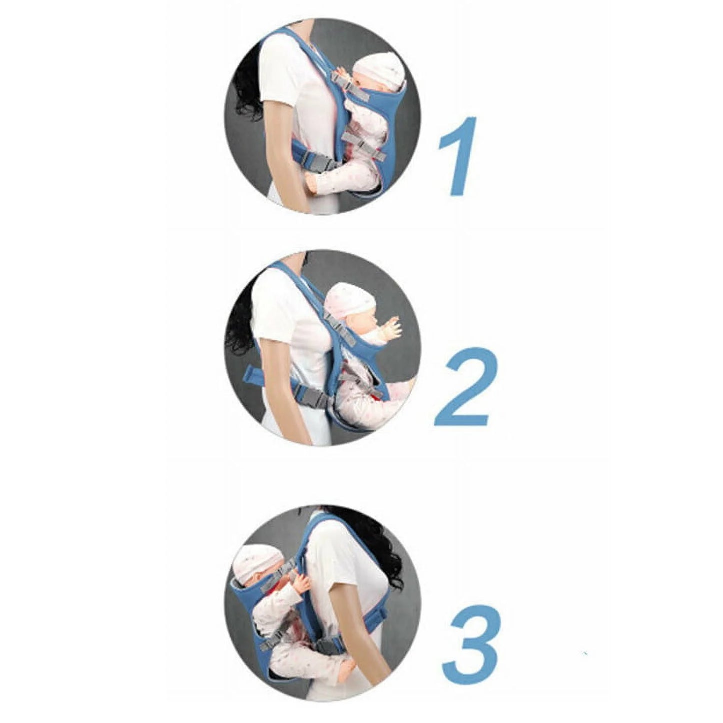 Baby Carrier, Soft Infant Newborn Baby Carrier Backpack Rider Sling, 360° Ergonomic All Season Baby Infant Toddler Newborn Carrier Front Back Wrap Rider Sling