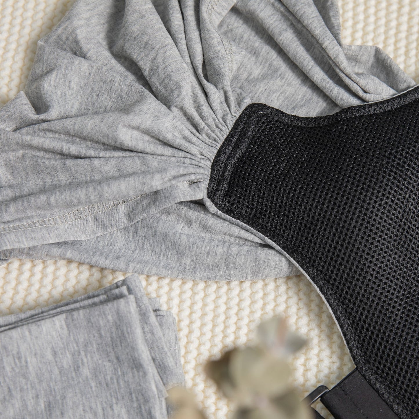 Wrap Carriers Premium Organic Cotton Adjustable Slings, for Toddlers, Infant, Newborn, Light Gray