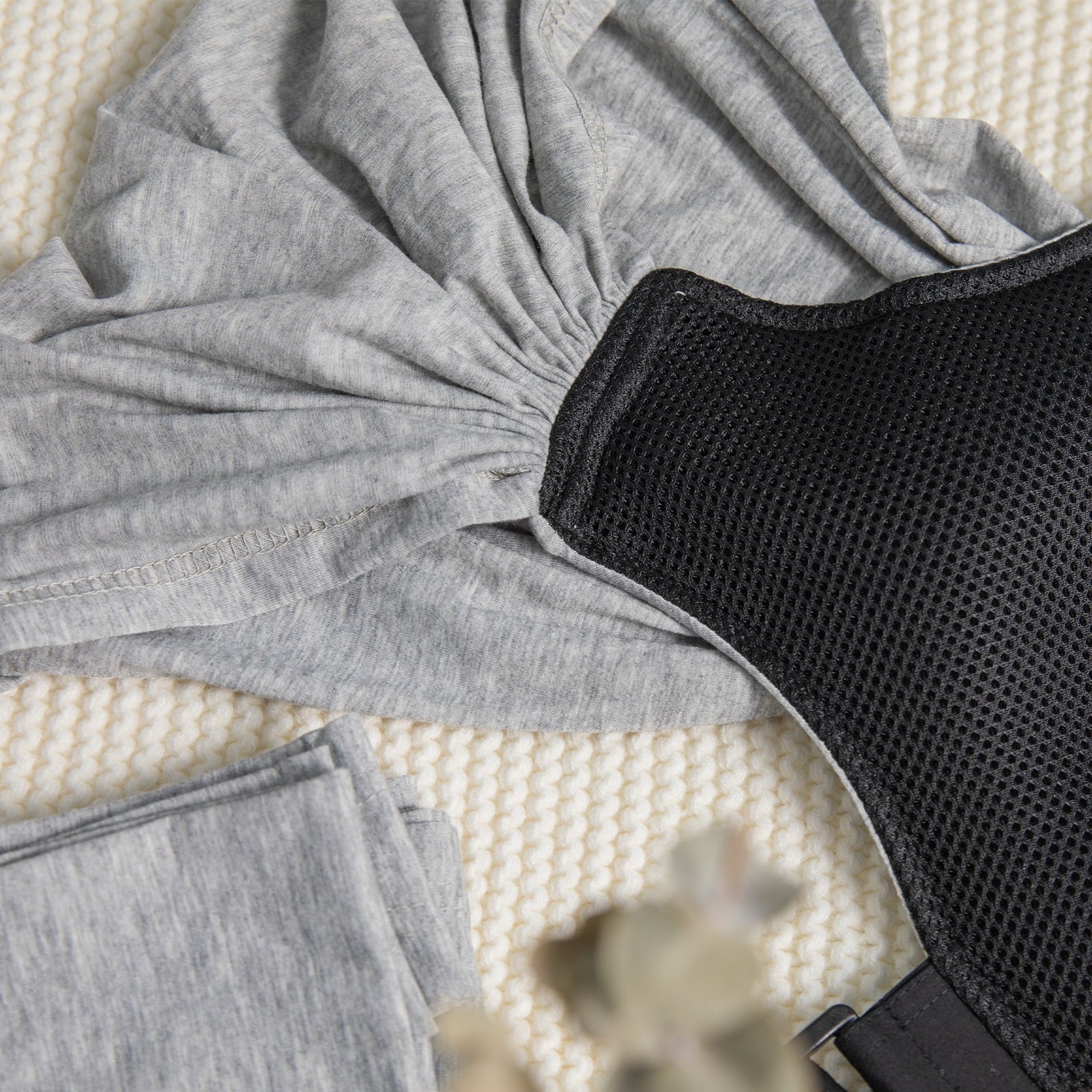 Wrap Carriers Premium Organic Cotton Adjustable Slings, for Toddlers, Infant, Newborn, Light Gray