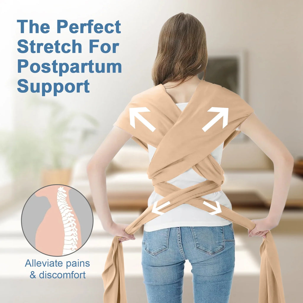 Baby Wrap Carrier,Original Breathable Baby Carrier Wrap Sling Lightweight Hands Free Newborn Wrap Swaddle Holder Adjustable Baby Slings Carrier for Newborn to Infant Toddler Essentials 7 to 35 Lbs