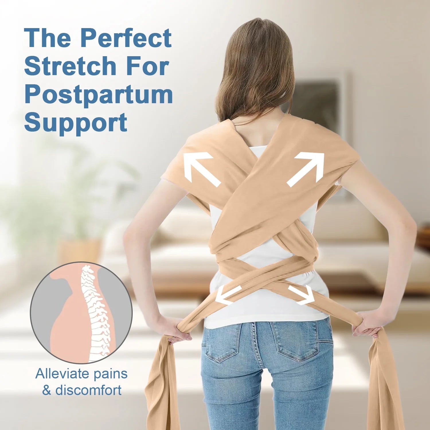 Baby Wrap Carrier,Original Breathable Baby Carrier Wrap Sling Lightweight Hands Free Newborn Wrap Swaddle Holder Adjustable Baby Slings Carrier for Newborn to Infant Toddler Essentials 7 to 35 Lbs