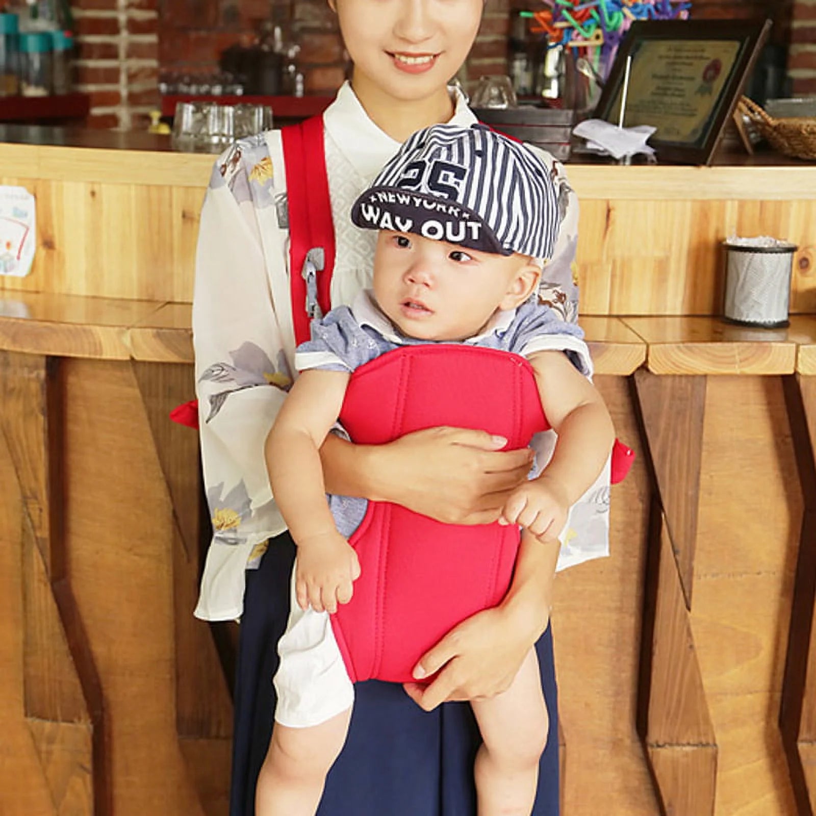 Baby Carrier, Soft Infant Newborn Baby Carrier Backpack Rider Sling, 360° Ergonomic All Season Baby Infant Toddler Newborn Carrier Front Back Wrap Rider Sling