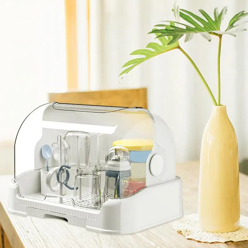 Babies Bottle Countertop Drying Rack Bottle Drying Rack with Removable Drip Tray Durable Countertop Rack for Toddler Bottles And