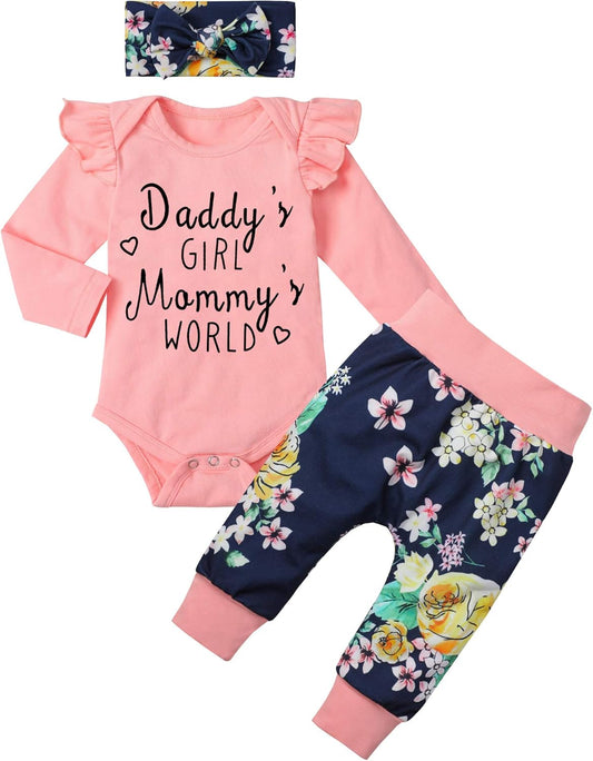 Baby Girl Easter Outfit 9-12 Months Bunny Romper Eggs Print Flared Pants My First Easter Baby Girl Outfit