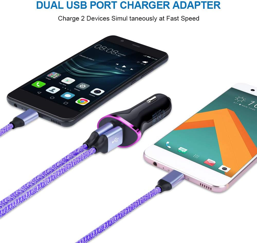 Type C Wall Charger Block Plug Car Charger Adapter+Fast Charging USB C Cable for Samsung Galaxy S25 S24 S23 S22 S21 S20 FE S10 S9 A17 Z Flip7 Z Fold7 A56 A36 A26 A16 A25 A35 A15 A55 A54 A14 A53 A13
