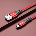 Magnetic USB Cable Micro 3A Fast Charge USB Data Cable Cord Phone Accessories Android Micro Usb Cable Mobile Phone Red