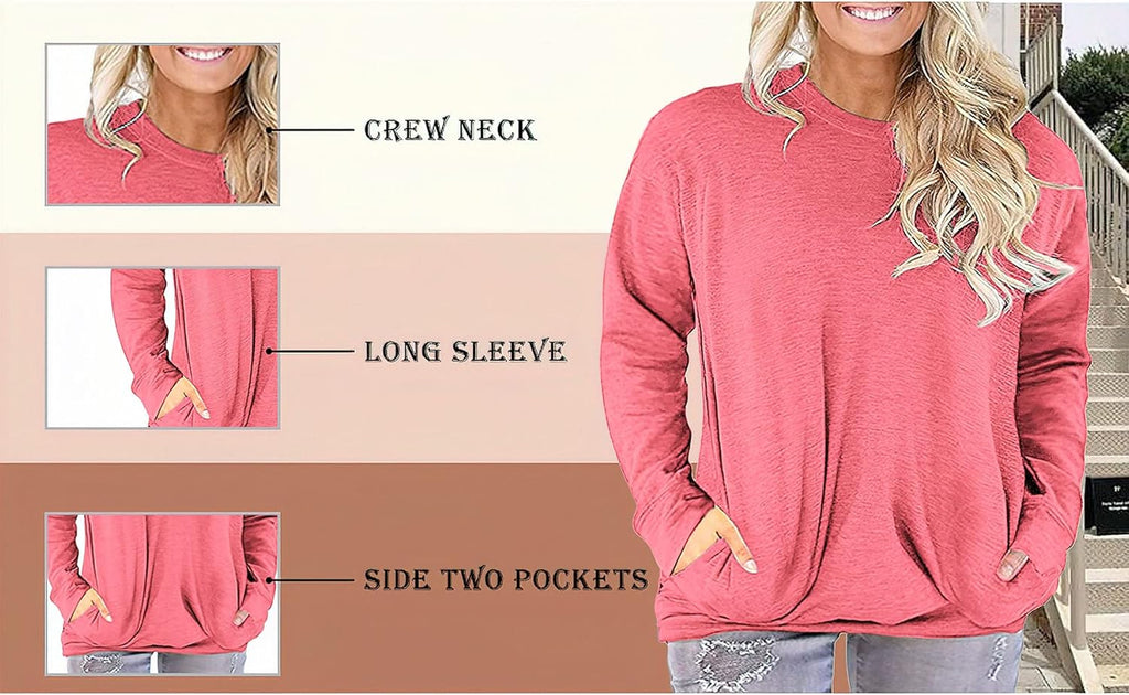 Womens plus Size Tops Casual Short Sleeve round Neck Tunic Tops with Pockets Shirts