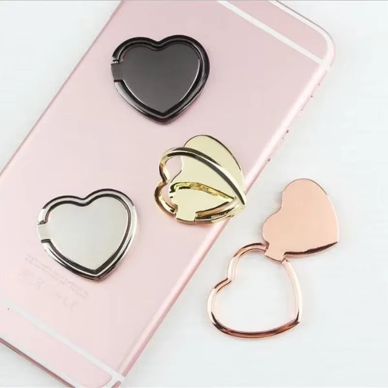 Heart Pattern Mobile Phone Finger Ring Holder Phone Accessories