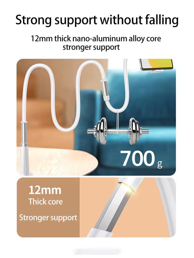 Mobile Phone Holder Stand Portable Lazy Bed Desktop Bracket Desk Mount Stand Base for Iphone Samsung Xiaomi Compatible 4-7.1Inch