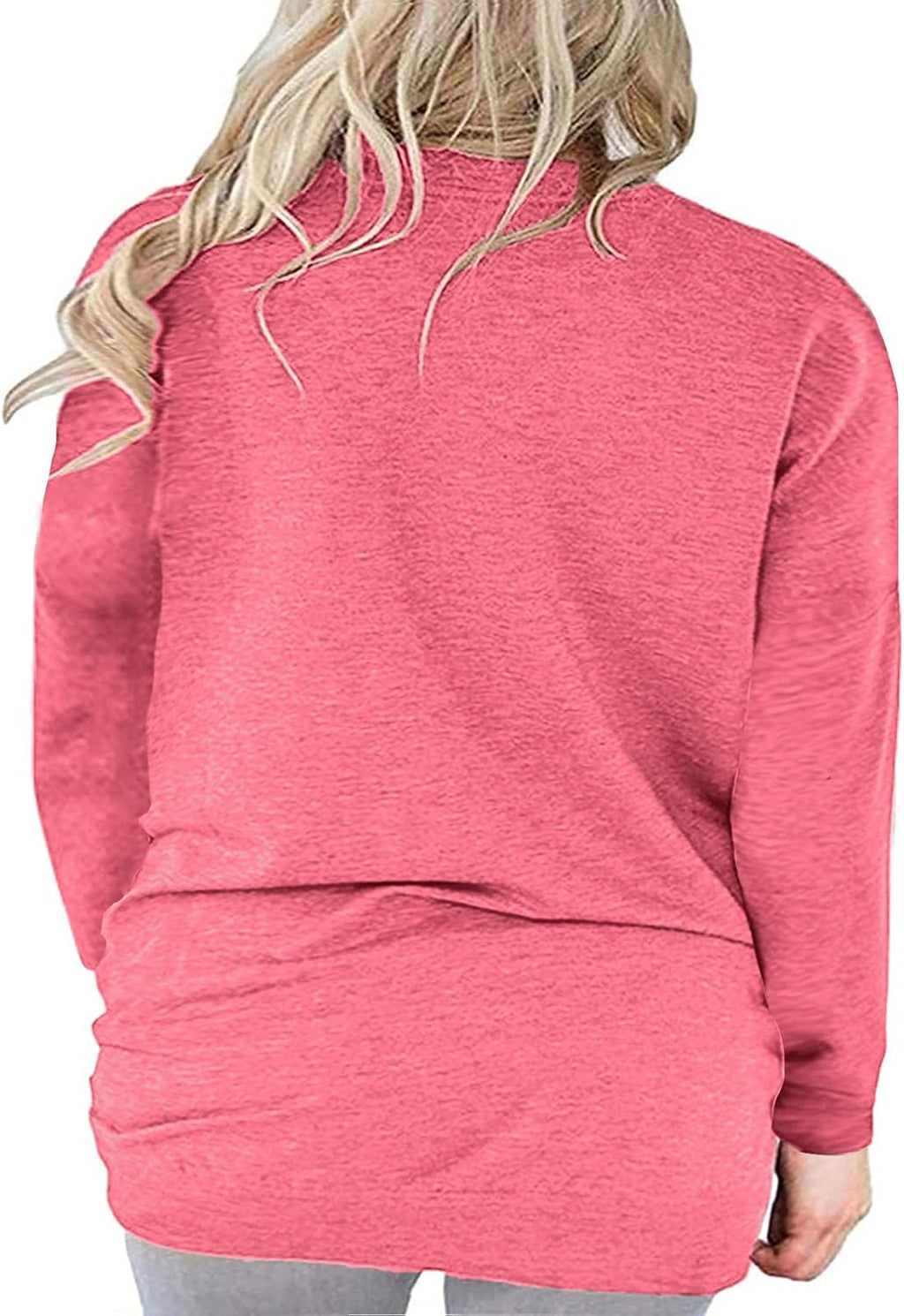 Womens plus Size Tops Casual Short Sleeve round Neck Tunic Tops with Pockets Shirts