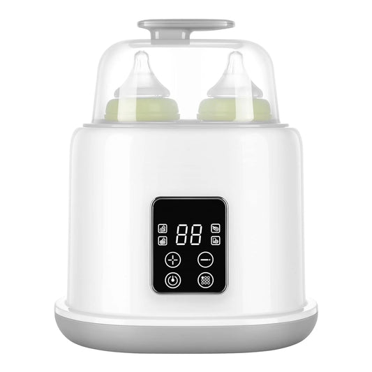 Baby Bottle Warmer 9-In-1 Multifuntion Breast Milk Warmer, Fast Baby Food Heater & Defrost Warmer with Timer for Twins, LCD Display Accurate Temperature Adjustment, 24H Constant Mode