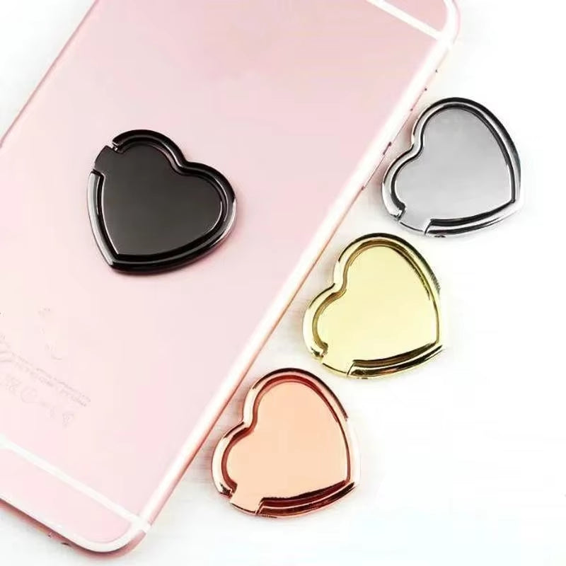 Heart Pattern Mobile Phone Finger Ring Holder Phone Accessories