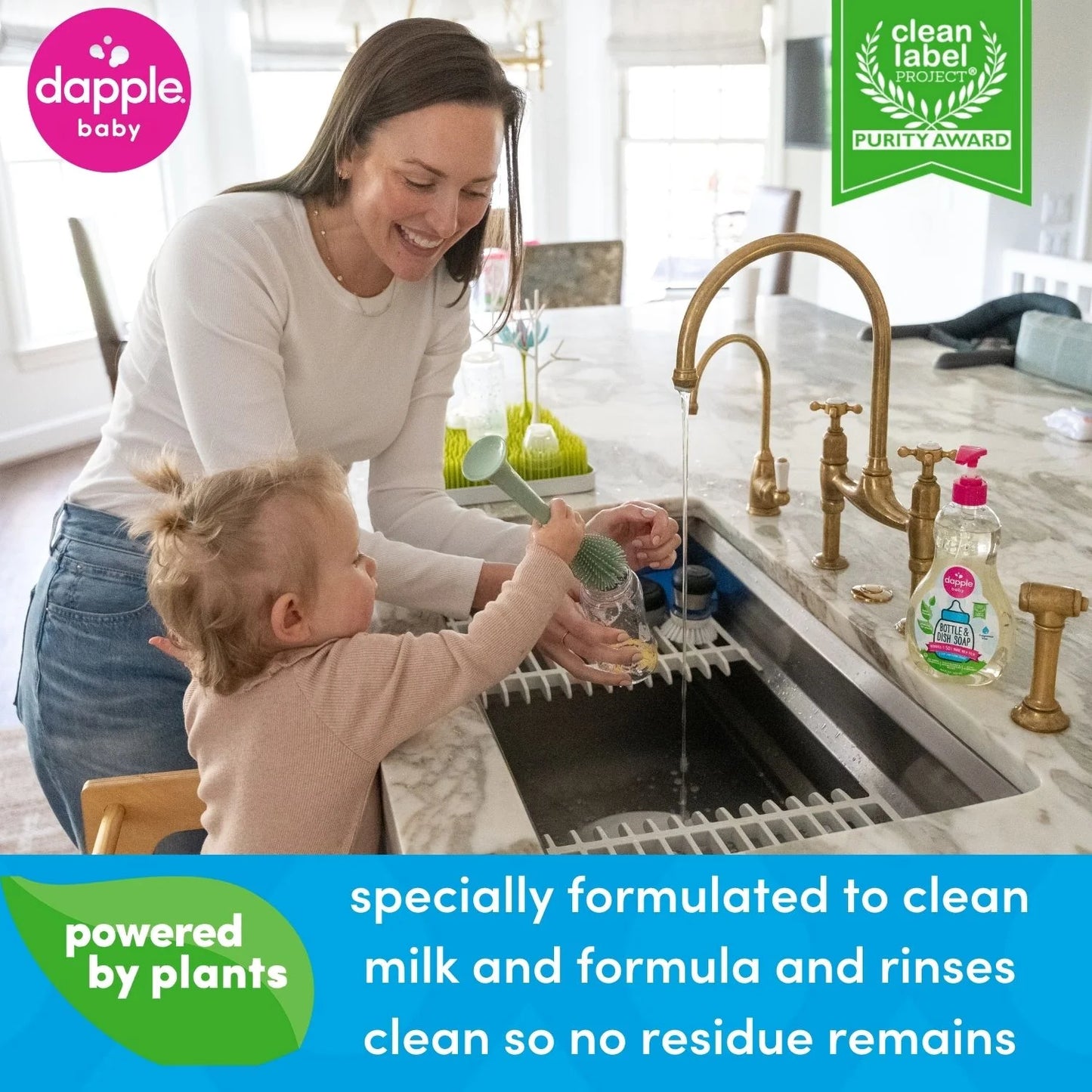 (3 Pack)  Baby Bottle and Dish Soap for Baby Products, Fragrance-Free, 16.9 Fl Oz