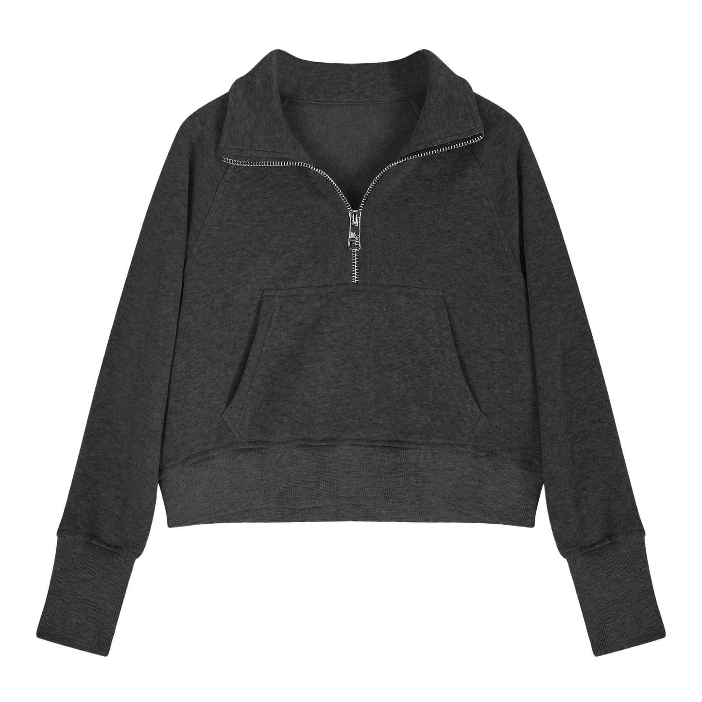 Girls Half Zip Sweatshirt Fleece Pullover Sweatshirts Fall Winter Clothes for Teen Girls Thumb Hole for 5-14 Years