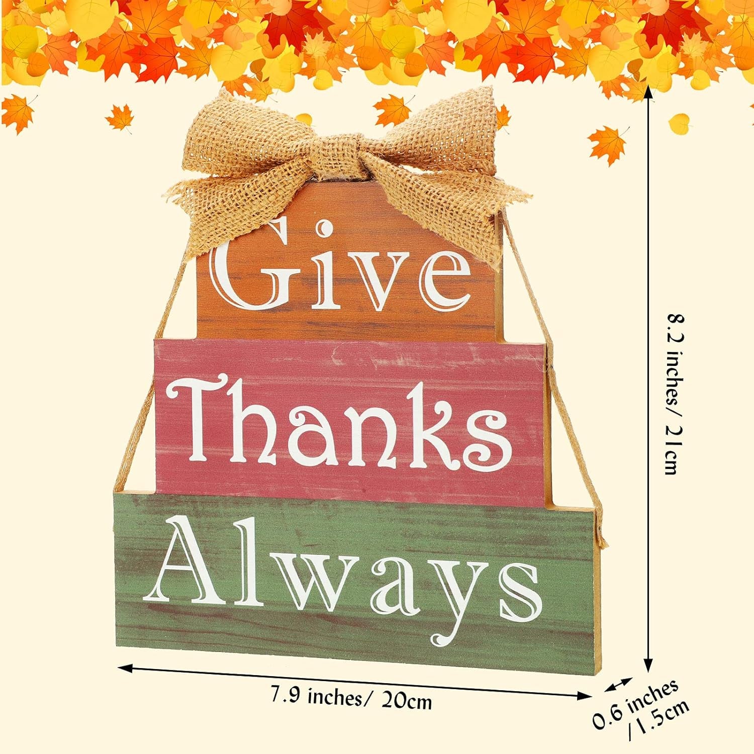 Fall Wooden Signs Thanksgiving Table Wooden Block Thanksgiving Decor Vintage Farmhouse Thanksgiving Wood Blocks for Fall Thanksgiving Decor (Thanks Series)