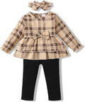 Baby Girl Clothes Infant Toddler Girl Clothes Fall Winter Outfits Long Sleeve Ruffle Tops Girls Pants Sets 3-24M