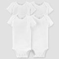 Carter'S Just One You® Baby 4Pk Short Sleeve Bodysuit - White