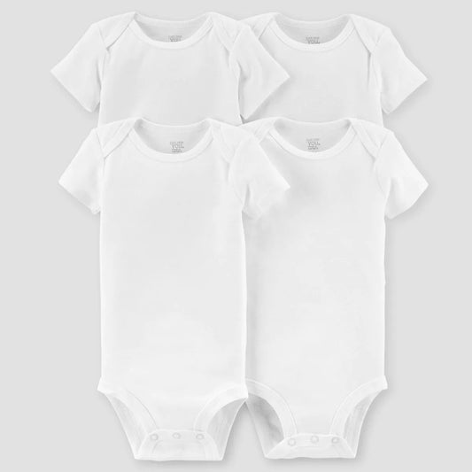 Carter'S Just One You® Baby 4Pk Short Sleeve Bodysuit - White