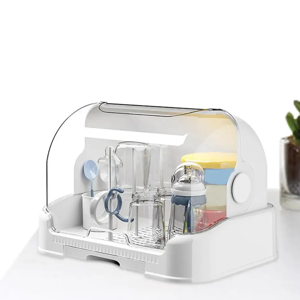 Babies Bottle Countertop Drying Rack Bottle Drying Rack with Removable Drip Tray Durable Countertop Rack for Toddler Bottles And