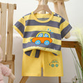 Summer Cartoon T-Shirt Shorts Children'S Boys Set Cotton Tees Pants Leisure Boys and Girls Babies Clothes Casual 2Pcs
