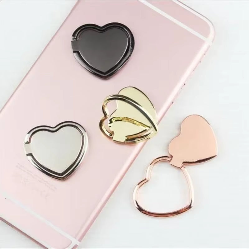 Heart Pattern Mobile Phone Finger Ring Holder Phone Accessories