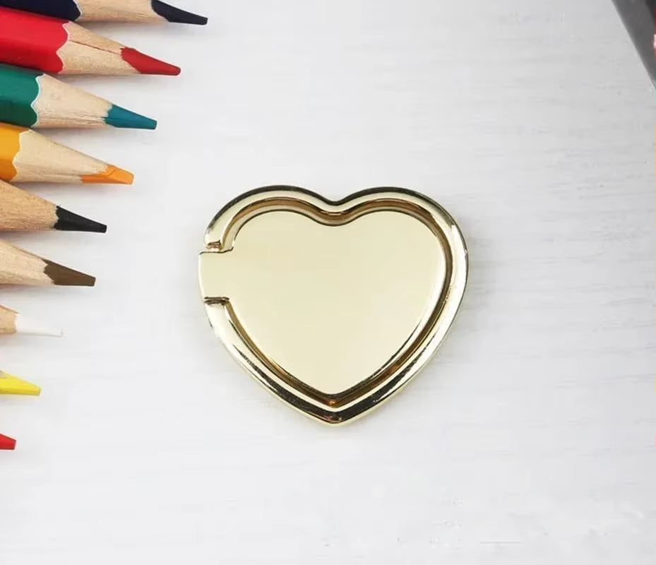 Heart Pattern Mobile Phone Finger Ring Holder Phone Accessories