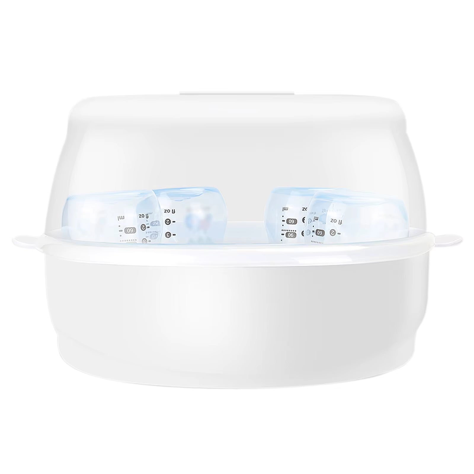 Microwave Bottle Sterilizer Steam Sterilizer Fits 6 Baby Bottles for Baby Bottles Pacifiers Cups Disinfect in 2-6 Minutes
