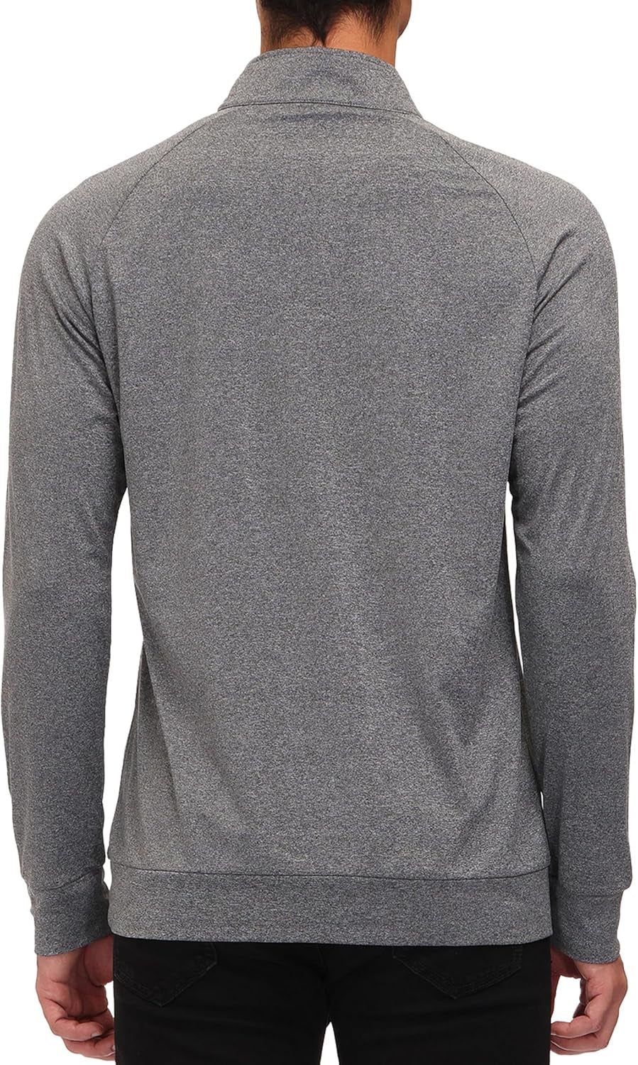 Men'S Long Sleeve Shirts Quarter Zip Pullover Men'S Polo Shirts Quick Dry